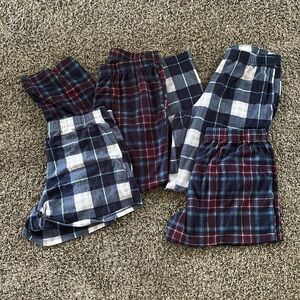 Flannel pajama bottom lot